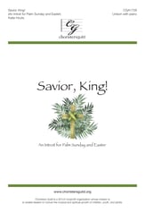 Savior, King! Unison choral sheet music cover